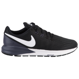 Nike Womens Nike Air Zoom Structure 22 - Womens Running Shoes Black/White/Gridiron Size 05.5