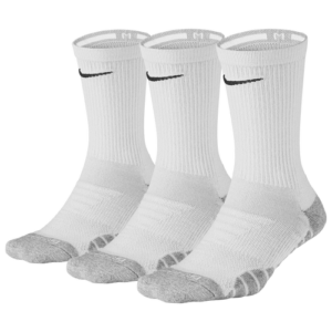 Nike Womens Nike Everyday Max Cushion Crew Sock (3 Pack) - Womens White/Gray/Anthracite Size S