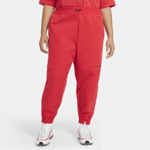 Nike Womens Nike NSW Swoosh High Rise Woven Pant (Plus Size) - Womens Red/Red Size 2X