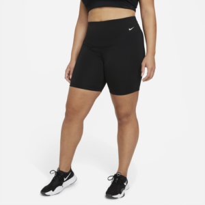 Nike Womens "Nike Plus Size One MR 7" Tight 2.0 - Womens" Black/White