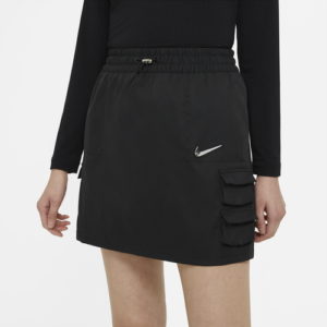 Nike Womens Nike Plus Size Swoosh Skirt - Womens Black/Black