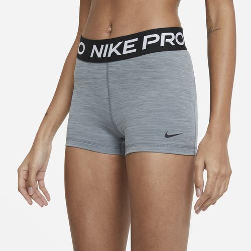 Nike Womens "Nike Pro 365 3" Short - Womens" Smoke Grey Heather/Black Size XS