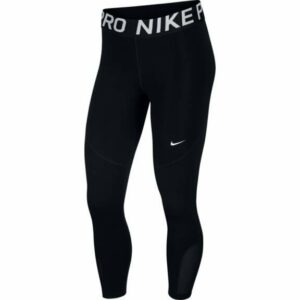 Nike Women's Pro Crop Capri Pants Black/White, Small - Women's Athletic Performance Bottoms at Academy Sports