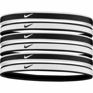 Nike Women's Tipped Swoosh Sport 2.0 Headbands 6 Pack White/Black - Women's Athletic Hats And Accessories at Academy Sports