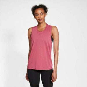 Nike Women's Yoga Dots Twist Tank Top Pink Dark, Medium - Women's Core/Basic Tops at Academy Sports