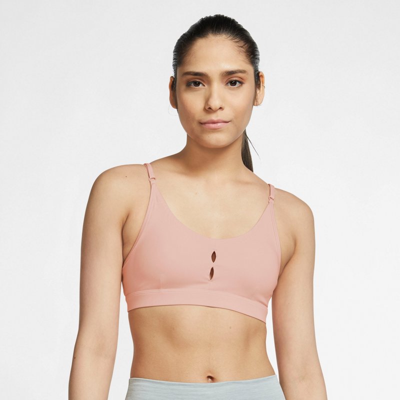 Nike Women's Yoga Indy Essentials Low Support Sports Bra Orange Light, Large - Women's Workout Bras at Academy Sports Nike Women's Yoga Indy Essentials Low Support Sports Bra Orange Light, Large - Women's Workout Bras at Academy Sports