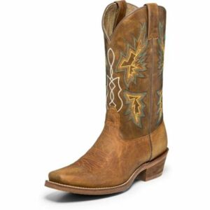 Nocona Boots Men's Hero Go Round Roper Western Boots Tan, 12 - Men's Ropers at Academy Sports