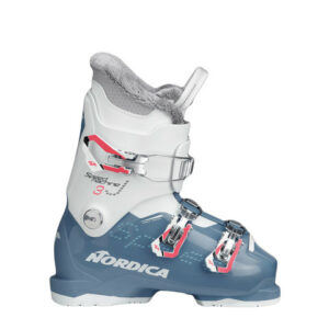Nordica Speedmachine J3 Boot - Girl's Light Blue/white 22.5