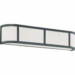 Nuvo Lighting 60/2973 Odeon 3 Light 23-7/8" Wide Bath Bar with Frosted Glass Shade Aged Bronze Indoor Lighting Bathroom Fixtures Bath Bar