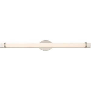 Nuvo Lighting 62/935 Slice Single Light 4-1/2" Wide Integrated LED Bath Bar - ADA Compliant Polished Nickel Indoor Lighting Bathroom Fixtures Bath Bar