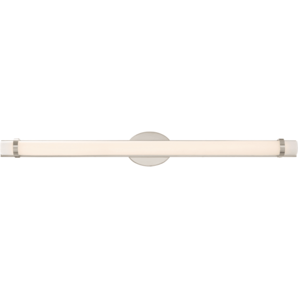 Nuvo Lighting 62/935 Slice Single Light 4-1/2" Wide Integrated LED Bath Bar - ADA Compliant Polished Nickel Indoor Lighting Bathroom Fixtures Bath Bar