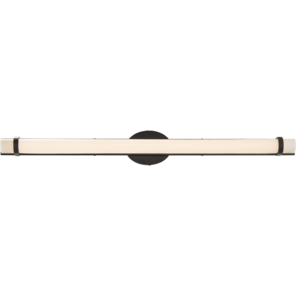 Nuvo Lighting 62/936 Slice Single Light 4-1/2" Wide Integrated LED Bath Bar - ADA Compliant Aged Bronze Indoor Lighting Bathroom Fixtures Bath Bar