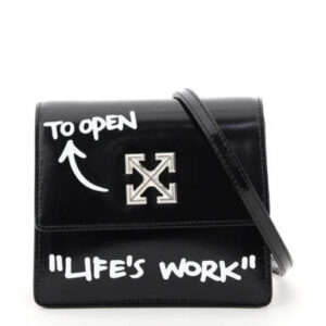 OFF-WHITE JITNEY 0.7 MINI BAG OS Black, White Leather