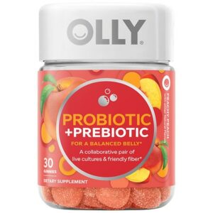 OLLY Probiotic Prebiotic Peachy Peach Peachy Peach - 30.0 ea