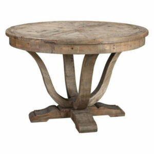 Offex Living Room Solid Wood Hathaway Dining Table w/ Pedestal Base, N