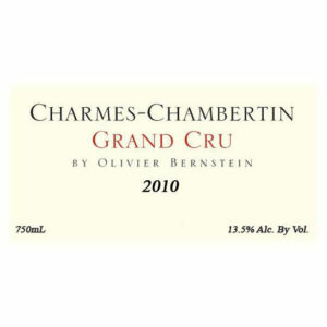 Olivier Bernstein 2010 Charmes-Chambertin Grand Cru - Pinot Noir Red Wine