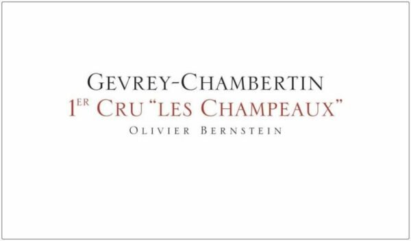 Olivier Bernstein 2017 Gevrey-Chambertin Les Champeaux Premier Cru - Pinot Noir Red Wine