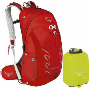Osprey Talon 22 Rucksack M-L Free Drysack 6L - One Size - Red