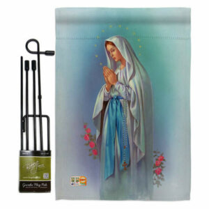 Our Lady of Grace Inspirational Faith & Religious Garden Flag Set