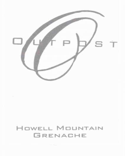 Outpost 2017 Howell Mountain Grenache - Red Wine