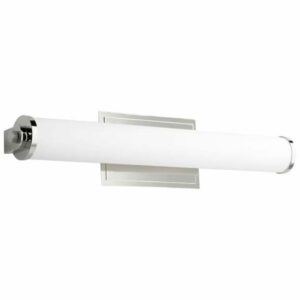 Oxygen Lighting 3-5002 Tempus 25" Wide LED Bath Bar Polished Nickel Indoor Lighting Bathroom Fixtures Bath Bar