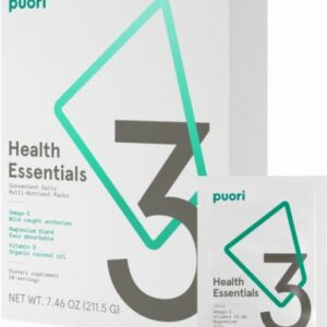 P3 - Health Essentials (O3 Fish oil, M3 Magnesium and Vitamin D3) 30 Multi-Packs - Vitamins, Herbs & Health Puori