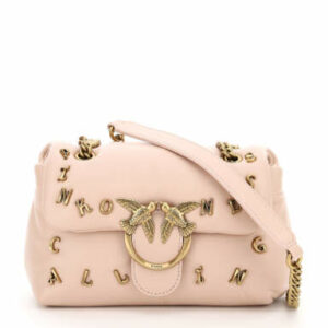 PINKO PINKONESS CALLING LOVE MINI PUFF BAG OS Pink Leather