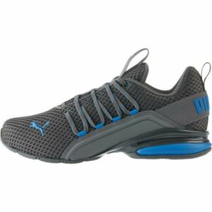 PUMA Men's Axelion Spark Training Shoes Gray Dark/Blue, 12 - Men's Training at Academy Sports