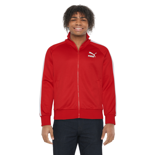 PUMA Mens PUMA Iconic T7 Track Jacket - Mens High Risk Red Size S