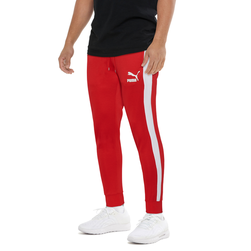 PUMA Mens PUMA Iconic T7 Track Pants - Mens High Risk Red Size L