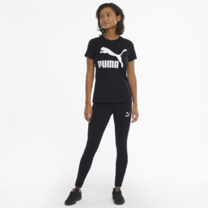 PUMA Womens PUMA Classic Logo T-Shirt Plus - Womens Black/Black Size 1X