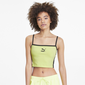 PUMA Womens PUMA Classics Bralette - Womens Sunny Lime/Green Size XS