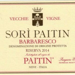 Paitin 2014 Barbaresco Sori Paitin Vecchie Vigne Riserva - Nebbiolo Red Wine