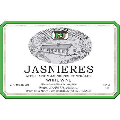 Pascal Janvier 2018 Jasnieres - Chenin Blanc White Wine