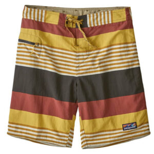 Patagonia Wavefarer Boardshorts Fitz Stripe/ Surfboard Yellow 34