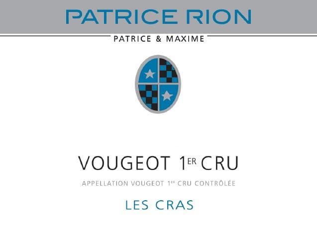 Patrice Rion 2015 Les Cras Premier Cru Vougeot - Pinot Noir Red Wine