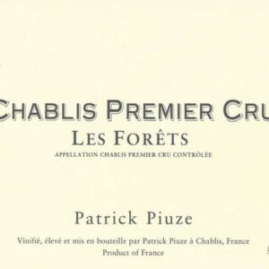 Patrick Piuze 2018 Chablis Les Forets Premier Cru - Chardonnay White Wine