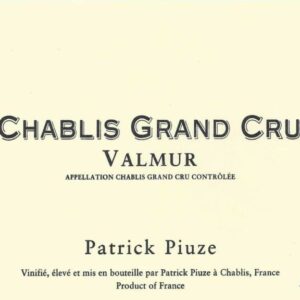 Patrick Piuze 2018 Chablis Valmur Grand Cru - Chardonnay White Wine