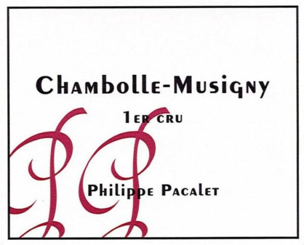 Philippe Pacalet 2017 Chambolle-Musigny Premier Cru - Pinot Noir Red Wine