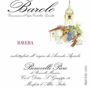 Piero Benevelli 2015 Ravera Barolo - Nebbiolo Red Wine