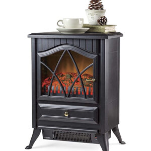 Plow & Hearth Fireplaces - Black Electric Stove