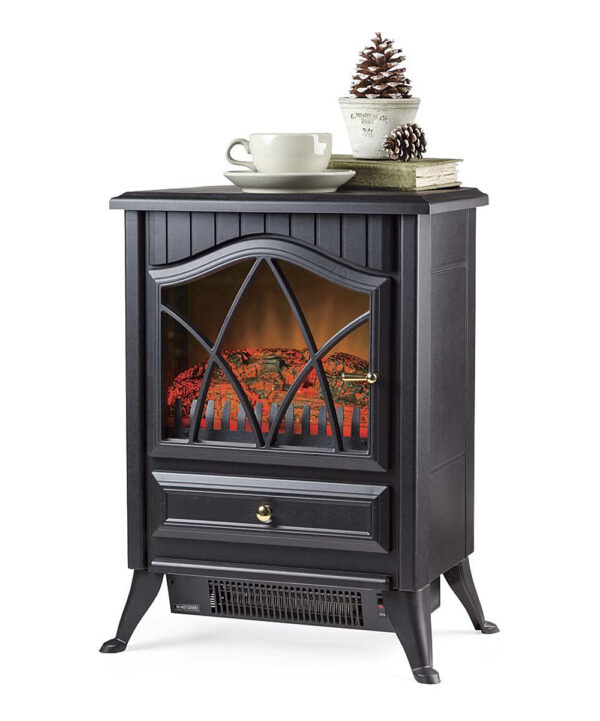 Plow & Hearth Fireplaces - Black Electric Stove