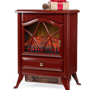 Plow & Hearth Fireplaces - Red Electric Stove