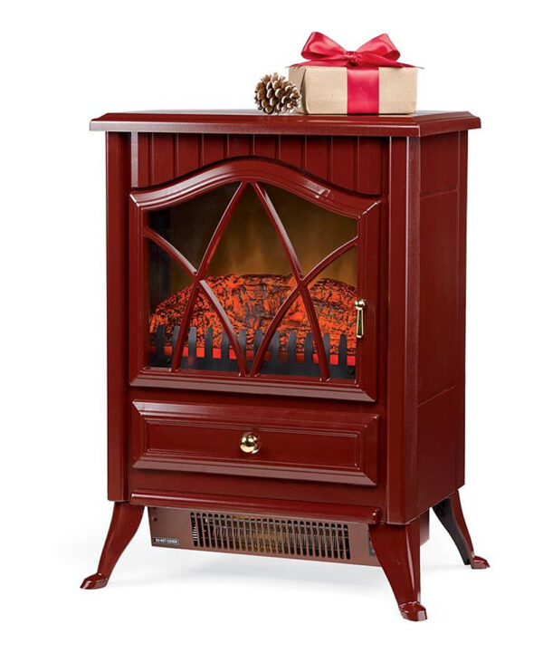 Plow & Hearth Fireplaces - Red Electric Stove