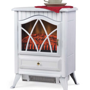 Plow & Hearth Fireplaces - White Electric Stove