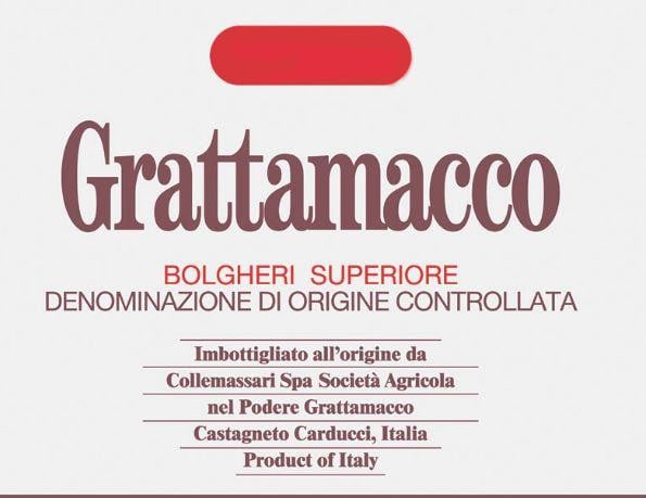 Podere Grattamacco 2012 Bolgheri Superiore - Red Wine