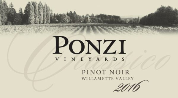 Ponzi 2016 Classico Pinot Noir - Red Wine
