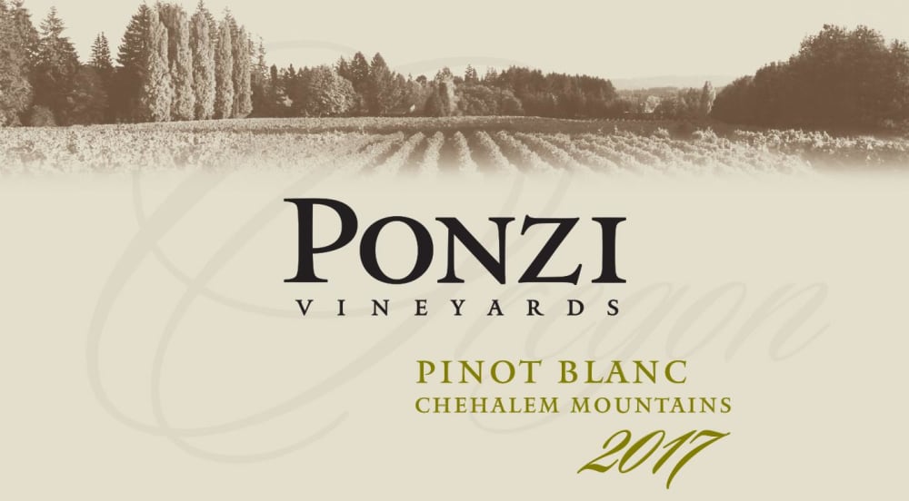 Ponzi 2017 Pinot Blanc - White Wine