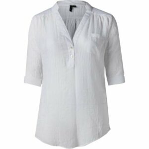 Porto Cruz Women's Henley Tunic White, X-Large - Women's Swimsuit Separates at Academy Sports