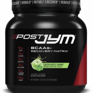 Post JYM Recovery and Active BCAAs Powder Green Apple Gummy 30 Servings - Post-Workout Recovery JYM Supplement Science